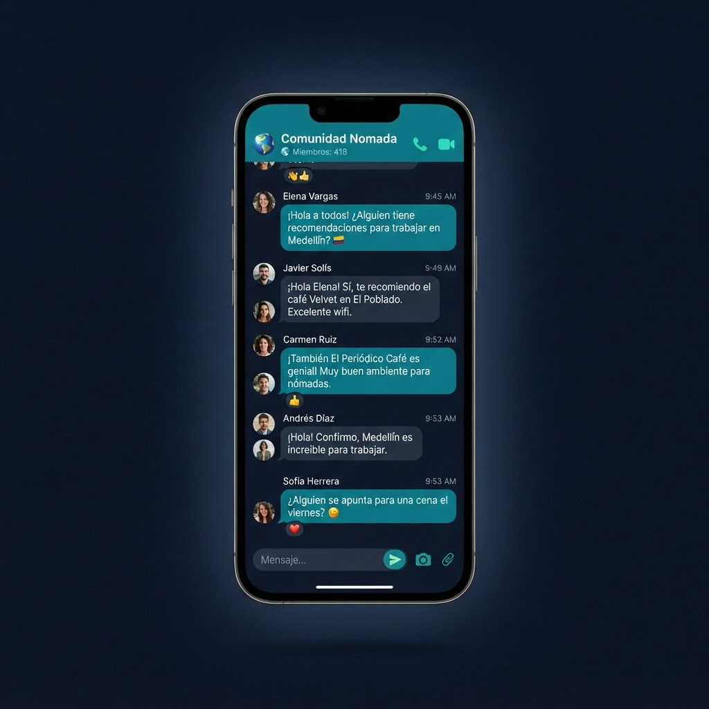 Mockup representativo de Comunidad privada